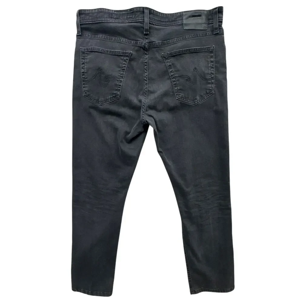 AG Everett Slim Straight Men 36x29 Black Wash Jeans